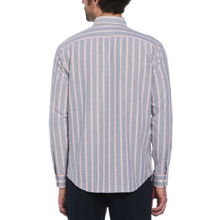 Camisa Manga Larga Oxford A Lineas Verticales