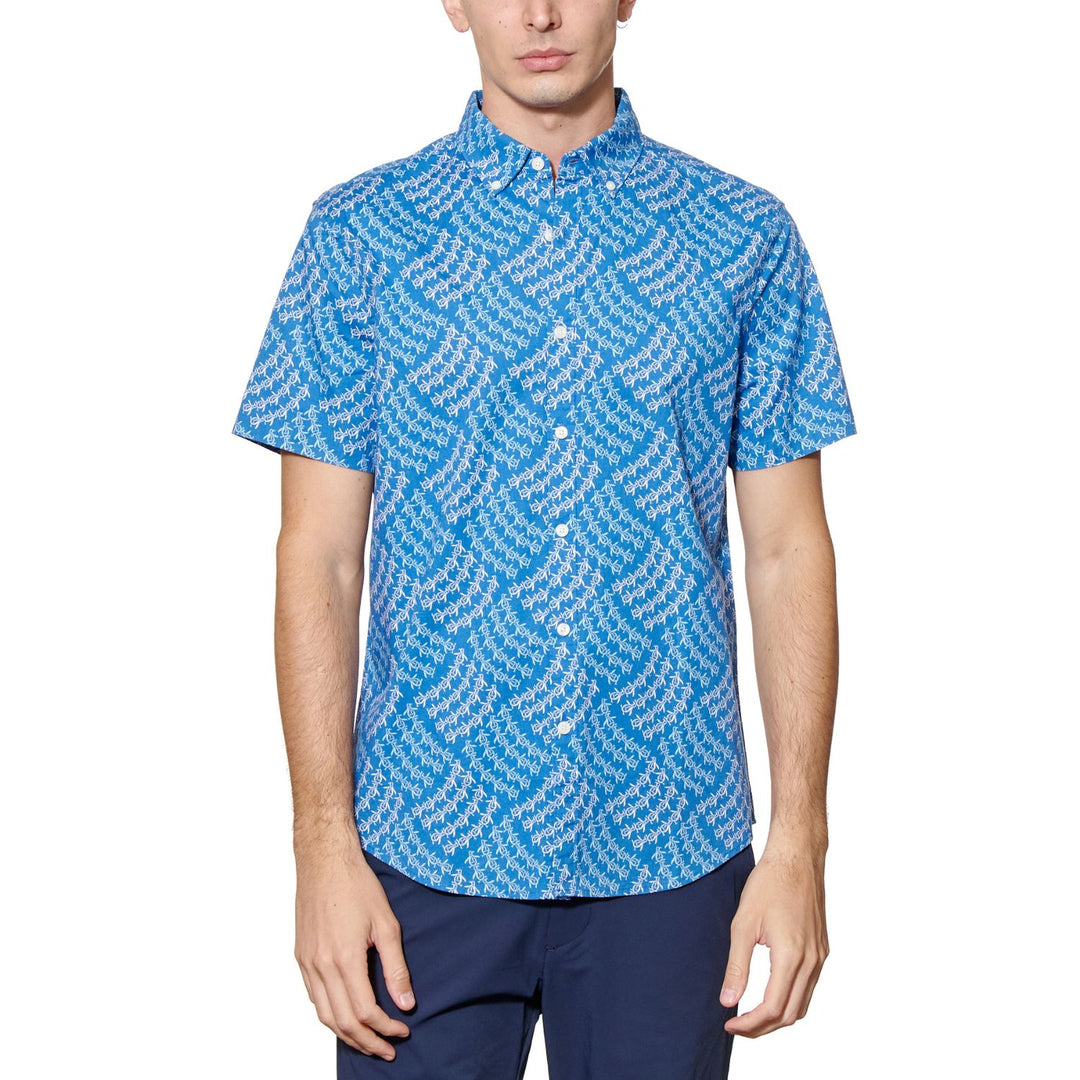 Camisa Manga Corta AOP Tumble Pete - Original Penguin México