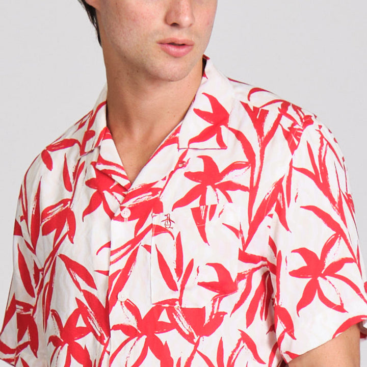 Camisa Manga Corta Full Print Floral