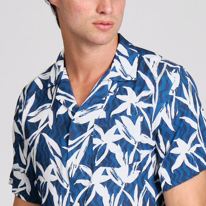 Camisa Manga Corta Full Print Floral