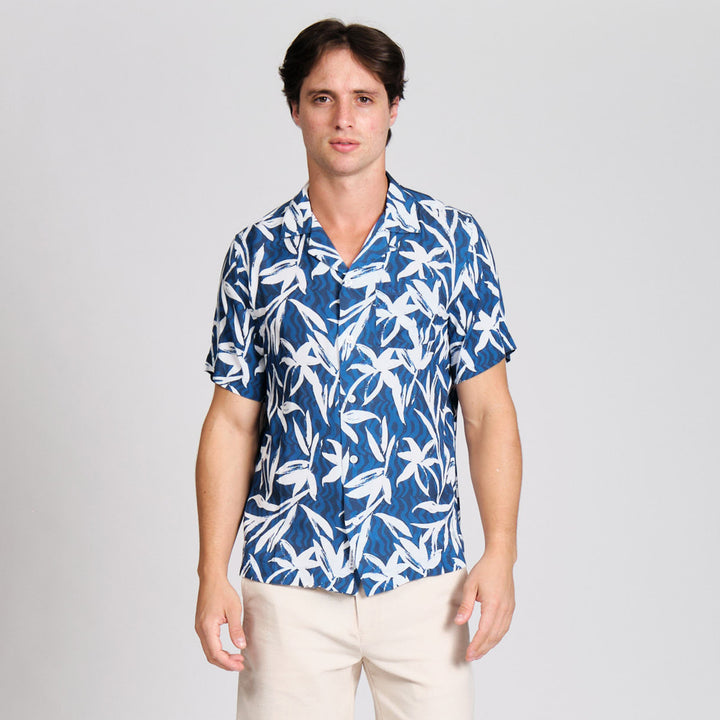 Camisa Manga Corta Full Print Floral