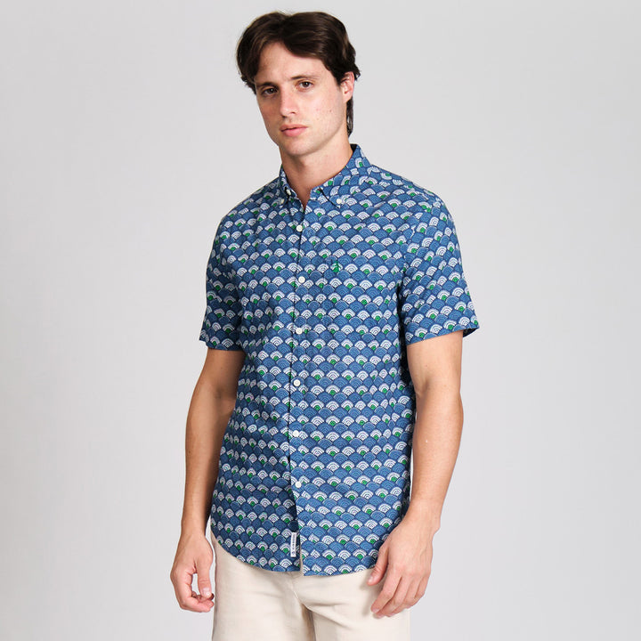Camisa Manga Corta Multi Scallop