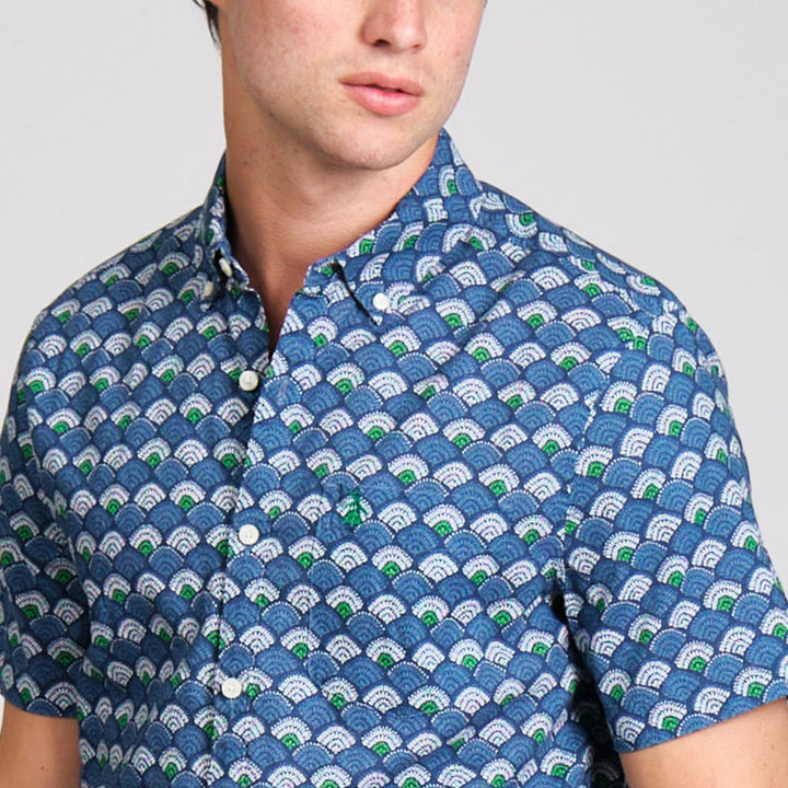 Camisa Manga Corta Multi Scallop