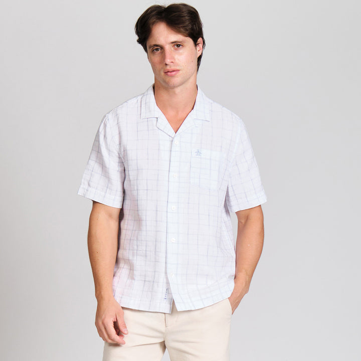 Camisa Manga Corta A Cuadros