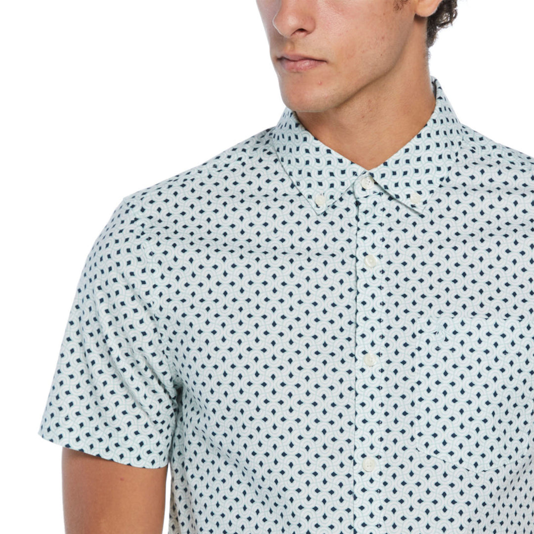 Camisa De Manga Corta Con Estampado Geo - Original Penguin México