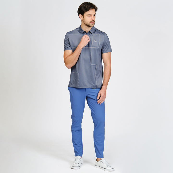 Polo De Golf Full Print Snow Tracks