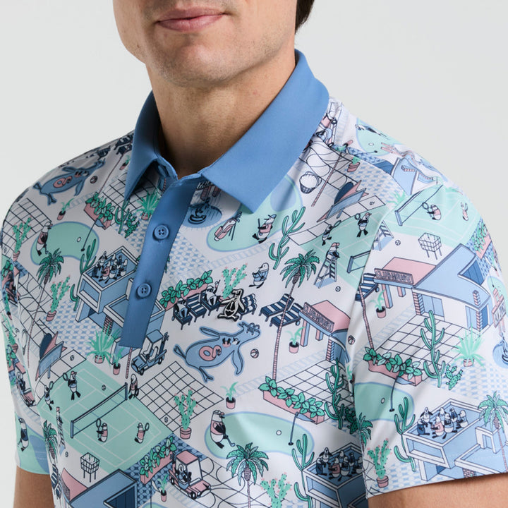 Polo Full Print Palm Spings