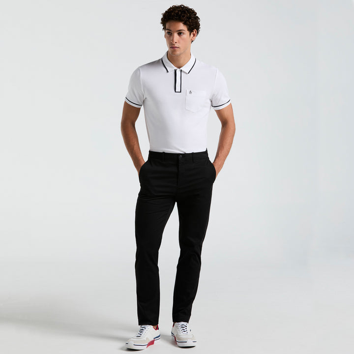 Pantalon De Algodon Tencel Corte Chino