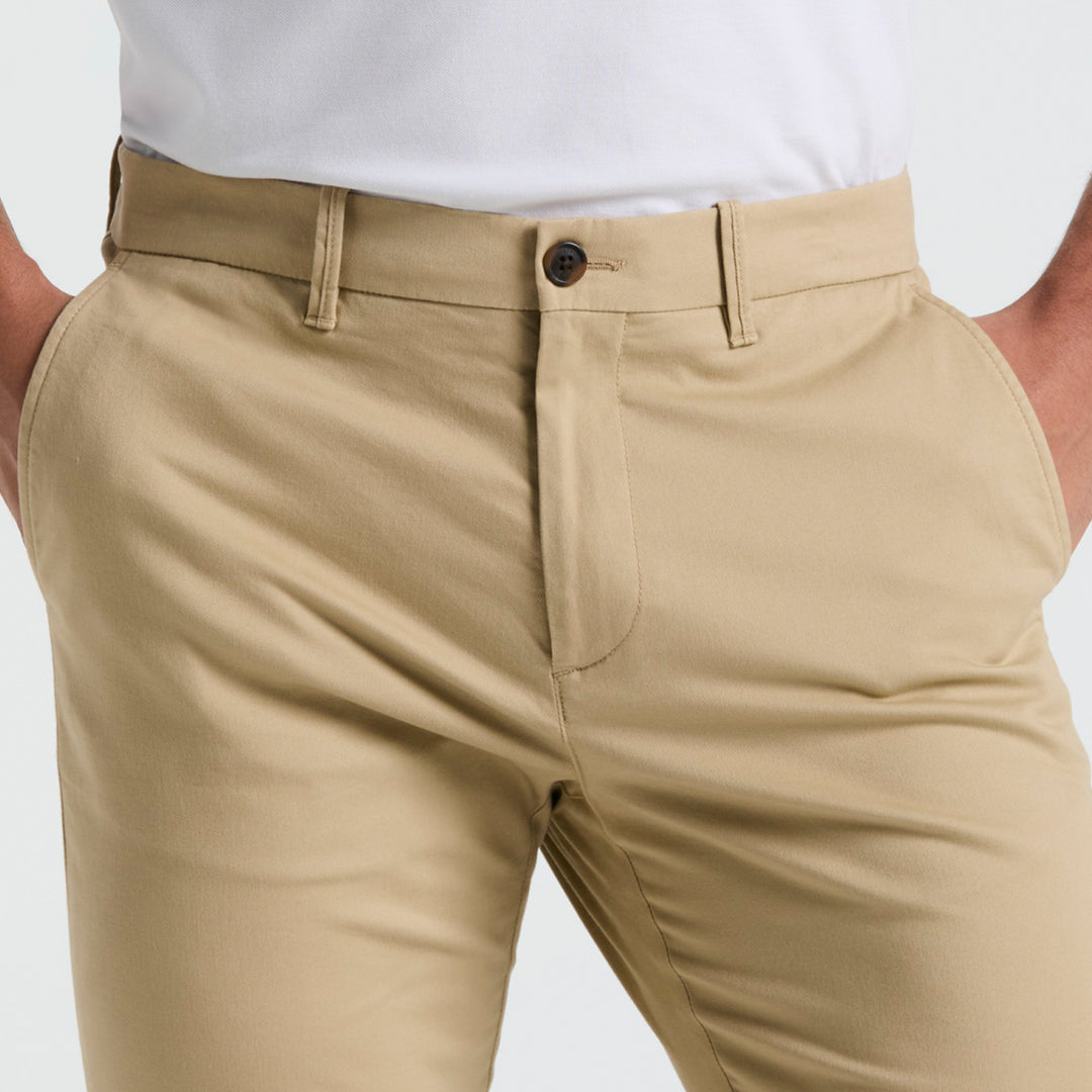 Pantalon Chino De Algodón Tencel