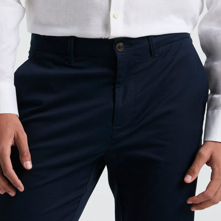 Pantalon Chino De Algodón Tencel