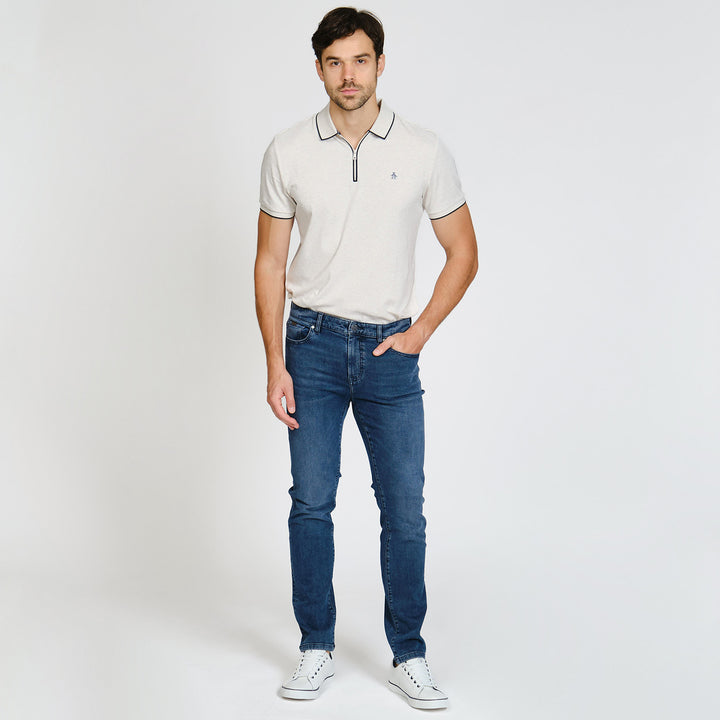 Jeans Modal Rectos De Corte Regular Denim