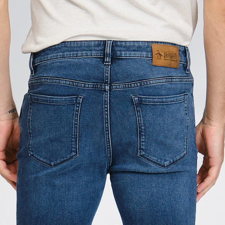 Jeans Modal Rectos De Corte Regular Denim