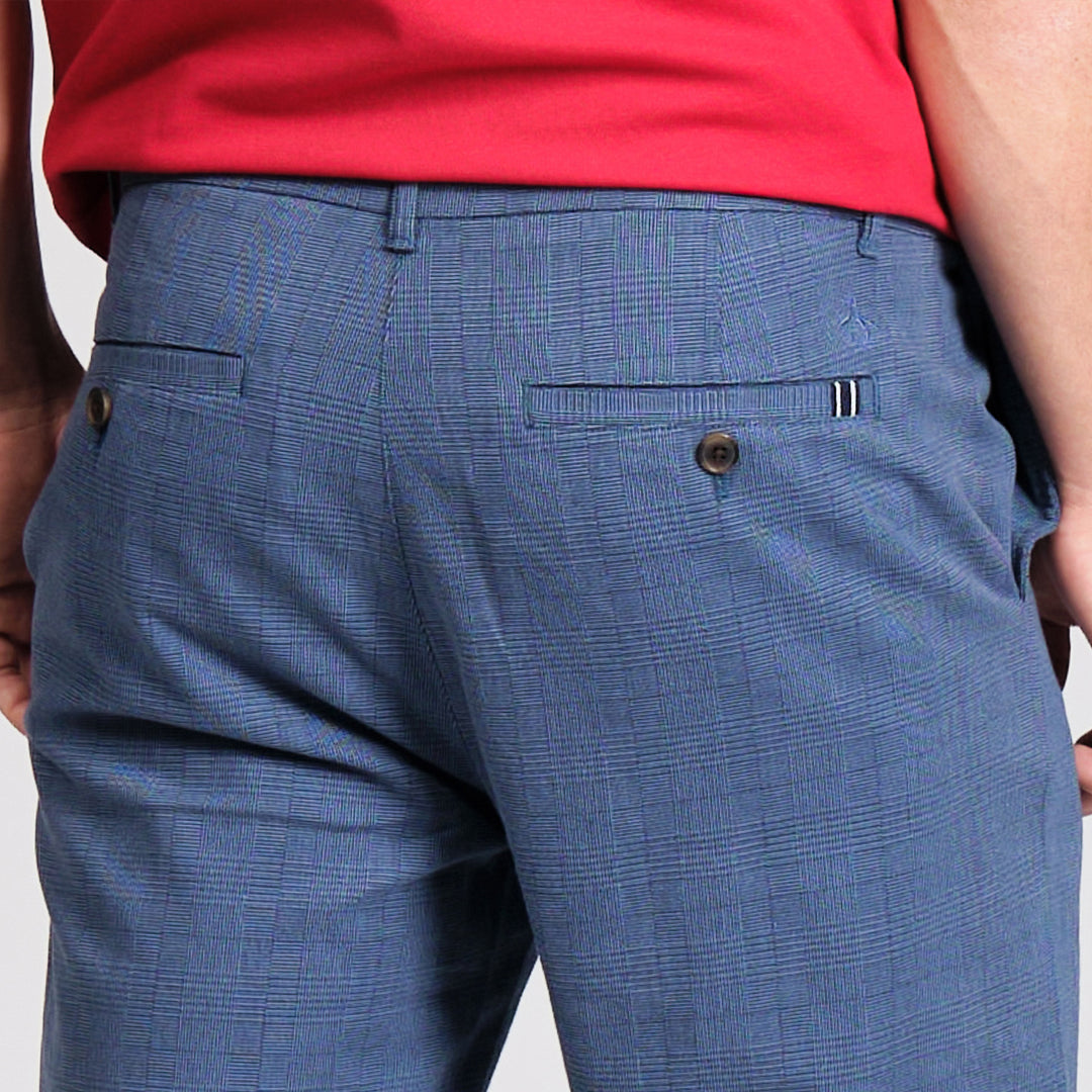 Pantalon Tencel Plaid Chino