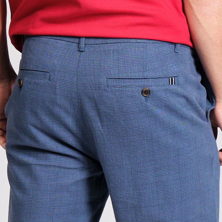 Pantalon Tencel Plaid Chino