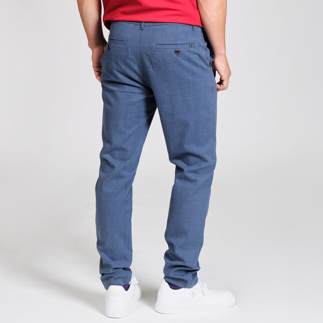Pantalon Tencel Plaid Chino