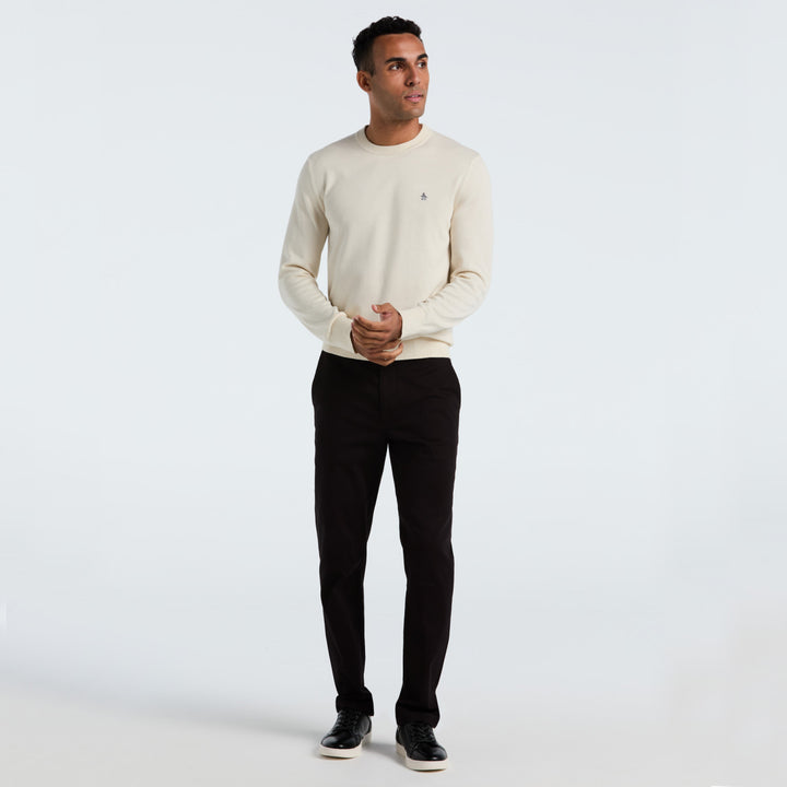 Sueter De Algodón Con Cuello Redondo