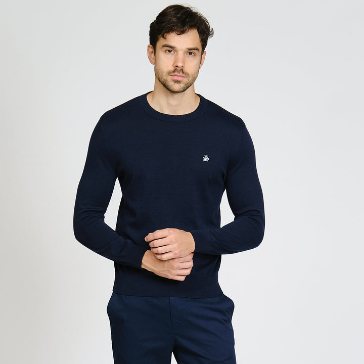 Sueter De Algodón Con Cuello Redondo