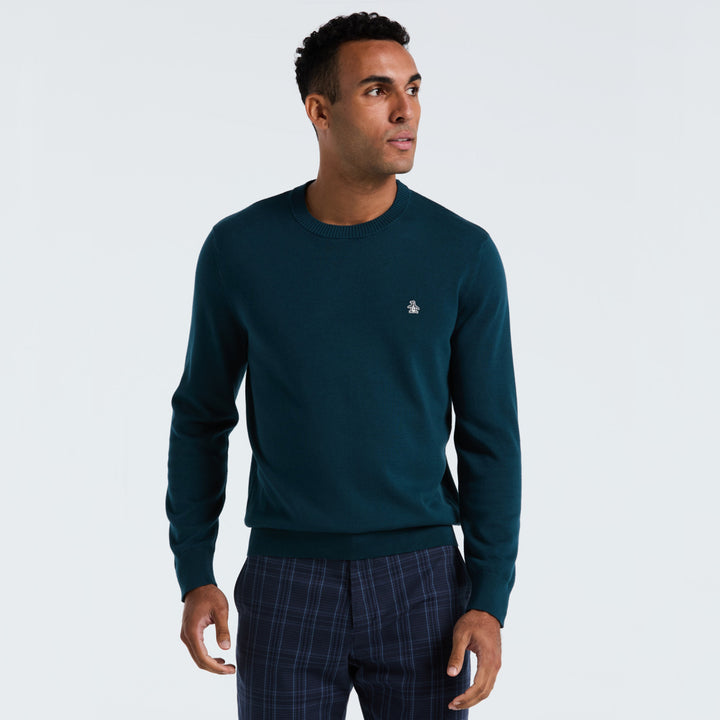 Sueter De Algodón Con Cuello Redondo