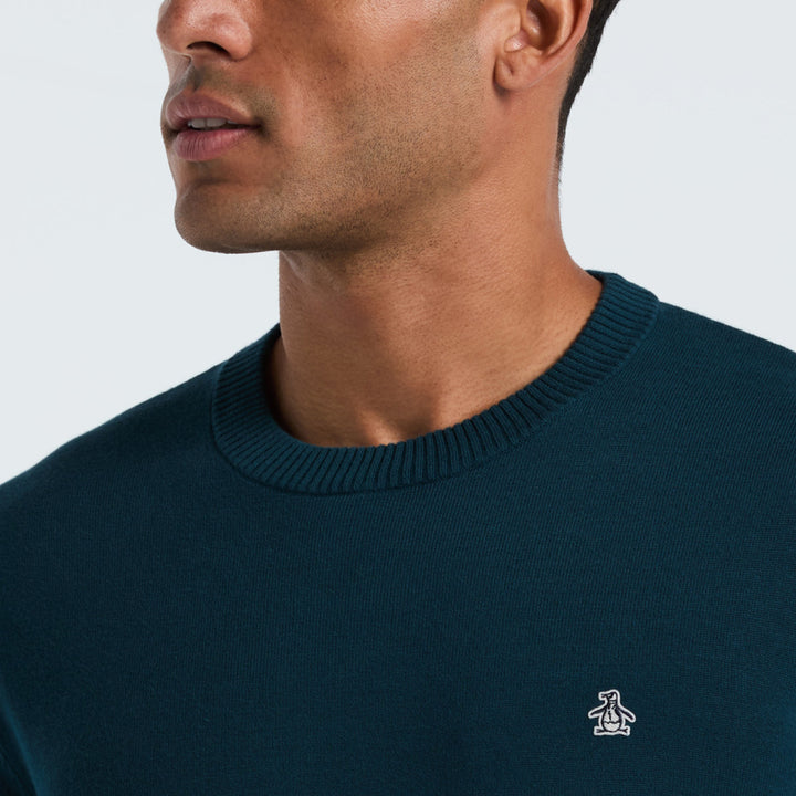 Sueter De Algodón Con Cuello Redondo