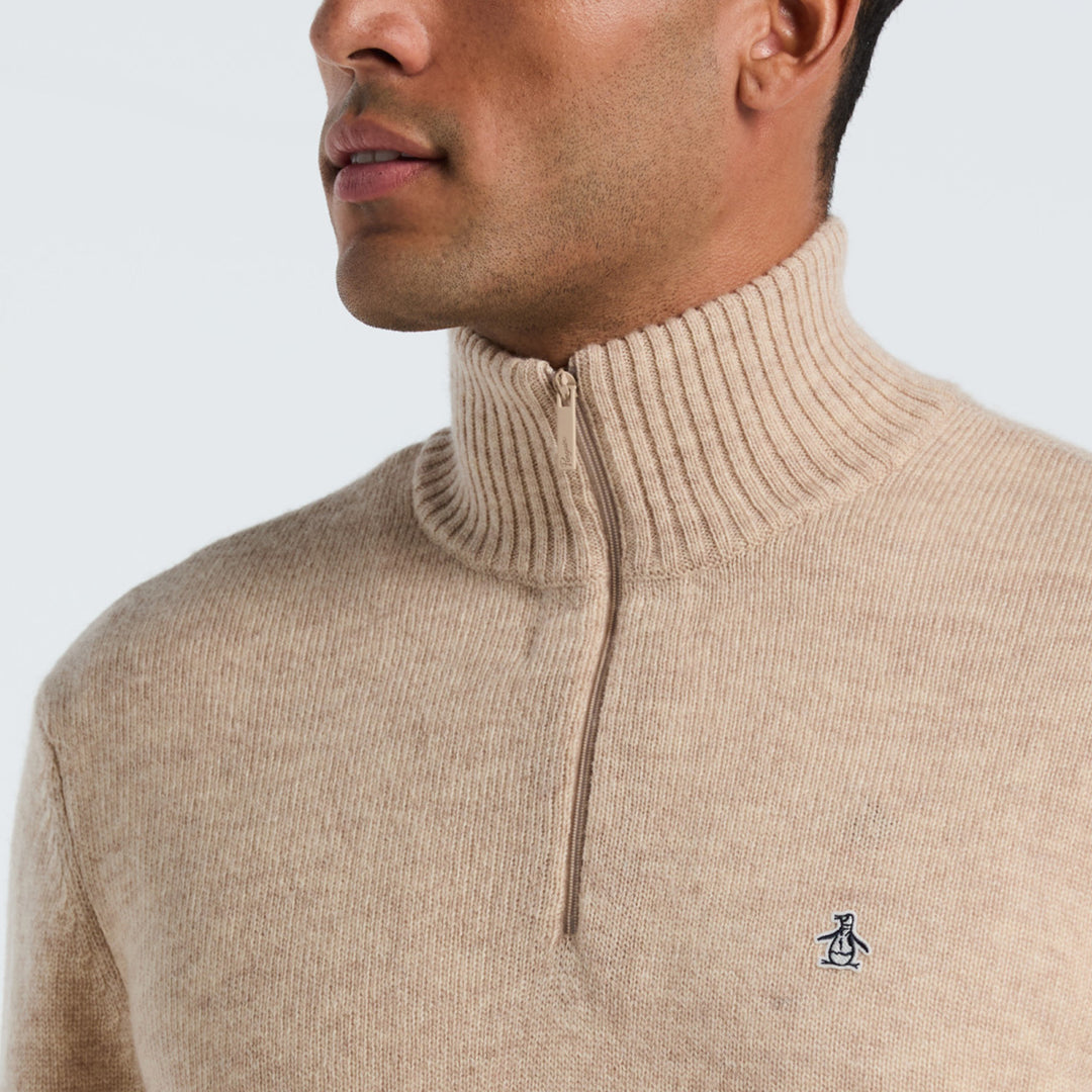 Sueter De Lana Con Cierre 1/4