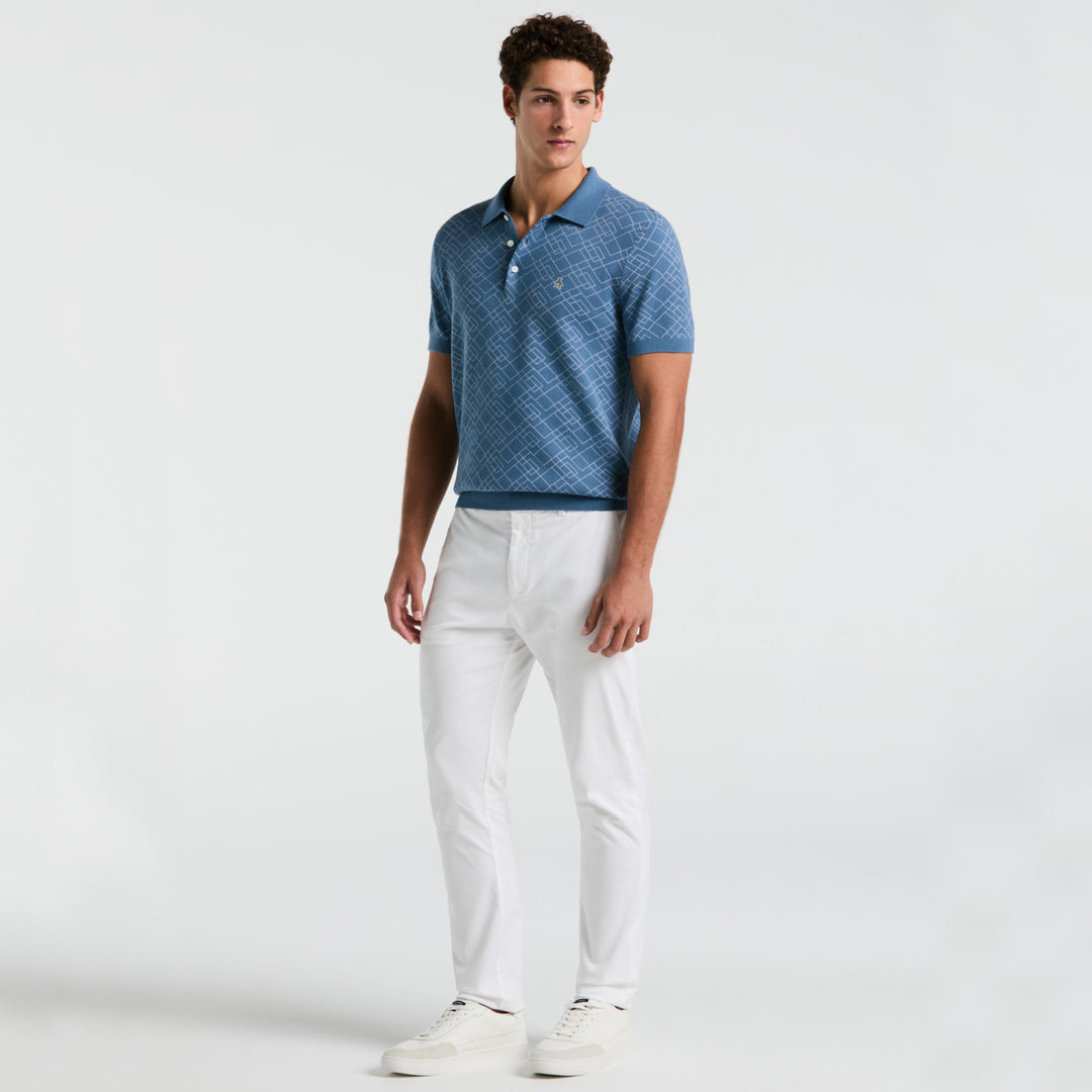 Polo De Algodón Con Jacquard