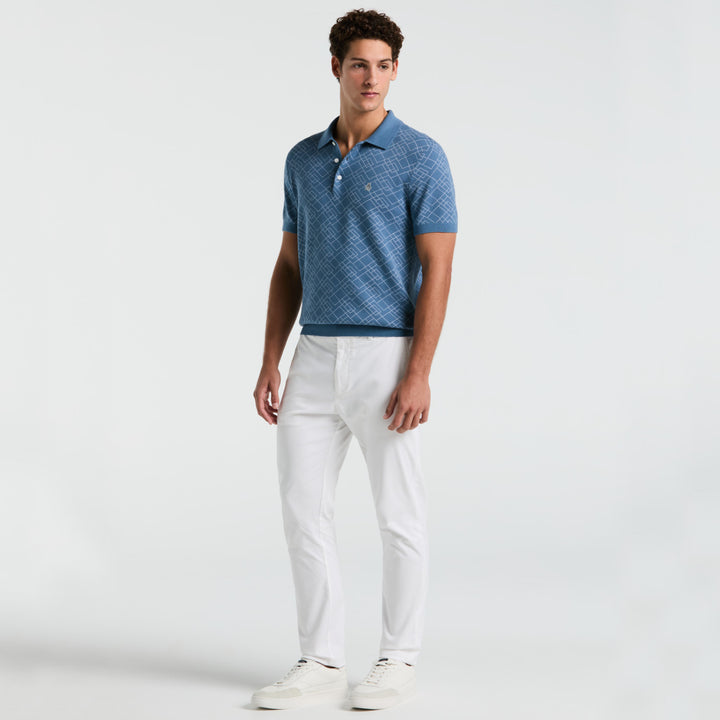 Polo De Algodón Con Jacquard