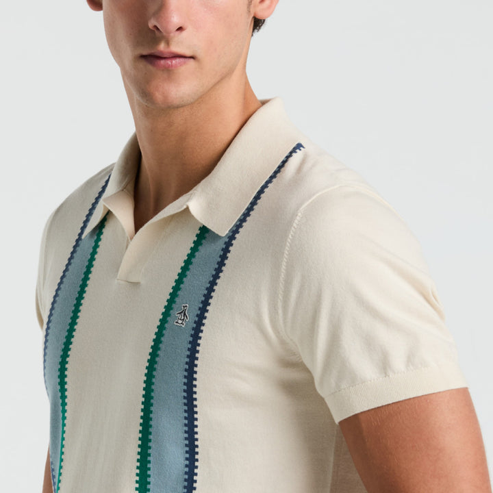 Polo De Algodón Con Franjas Verticales