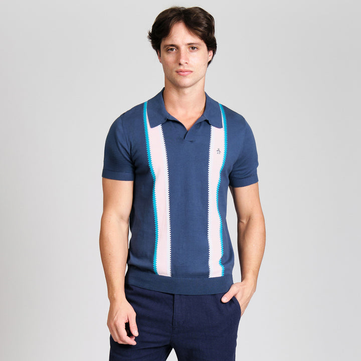 Polo De Algodón Con Franjas Verticales