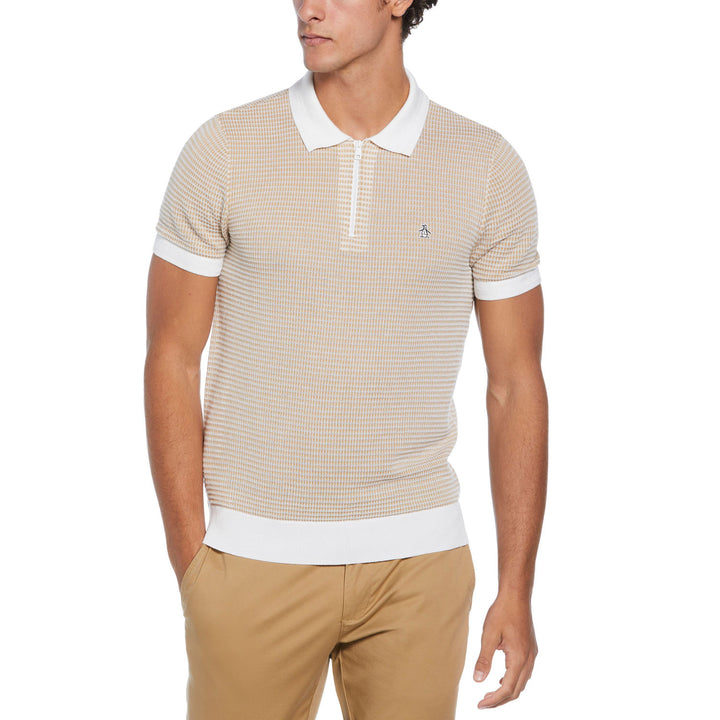 Polo Con Jacquard Y Cierre 1/4 - Original Penguin México