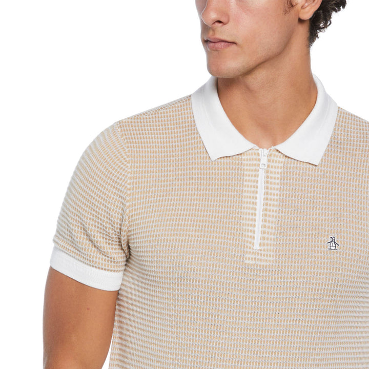 Polo Con Jacquard Y Cierre 1/4 - Original Penguin México