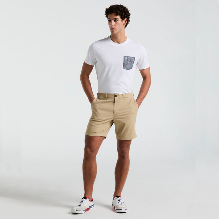 Short 8" Tencel Corte Chino