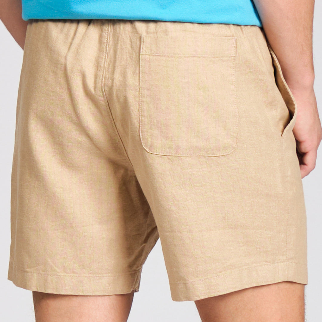 Short 6¨ Lino-Algodón Resorte