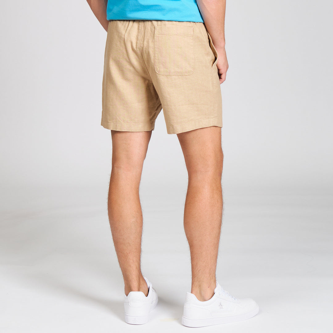 Short 6¨ Lino-Algodón Resorte