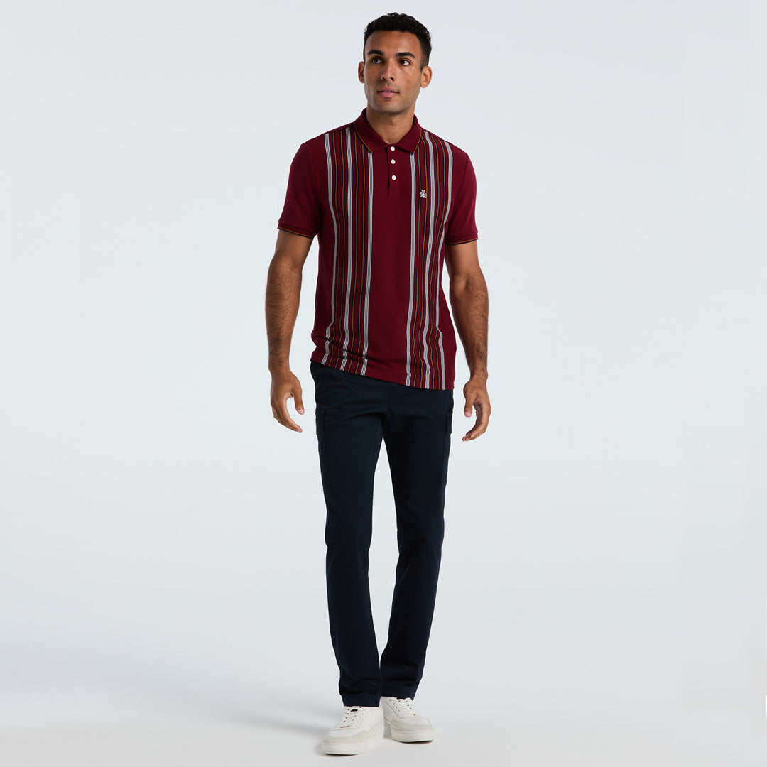 Polo Algodón Interlock Bowler Stripes