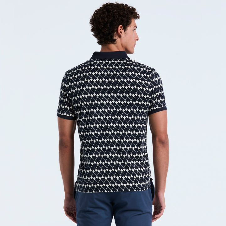 Polo De Algodón Orgánico Interlock Rombos