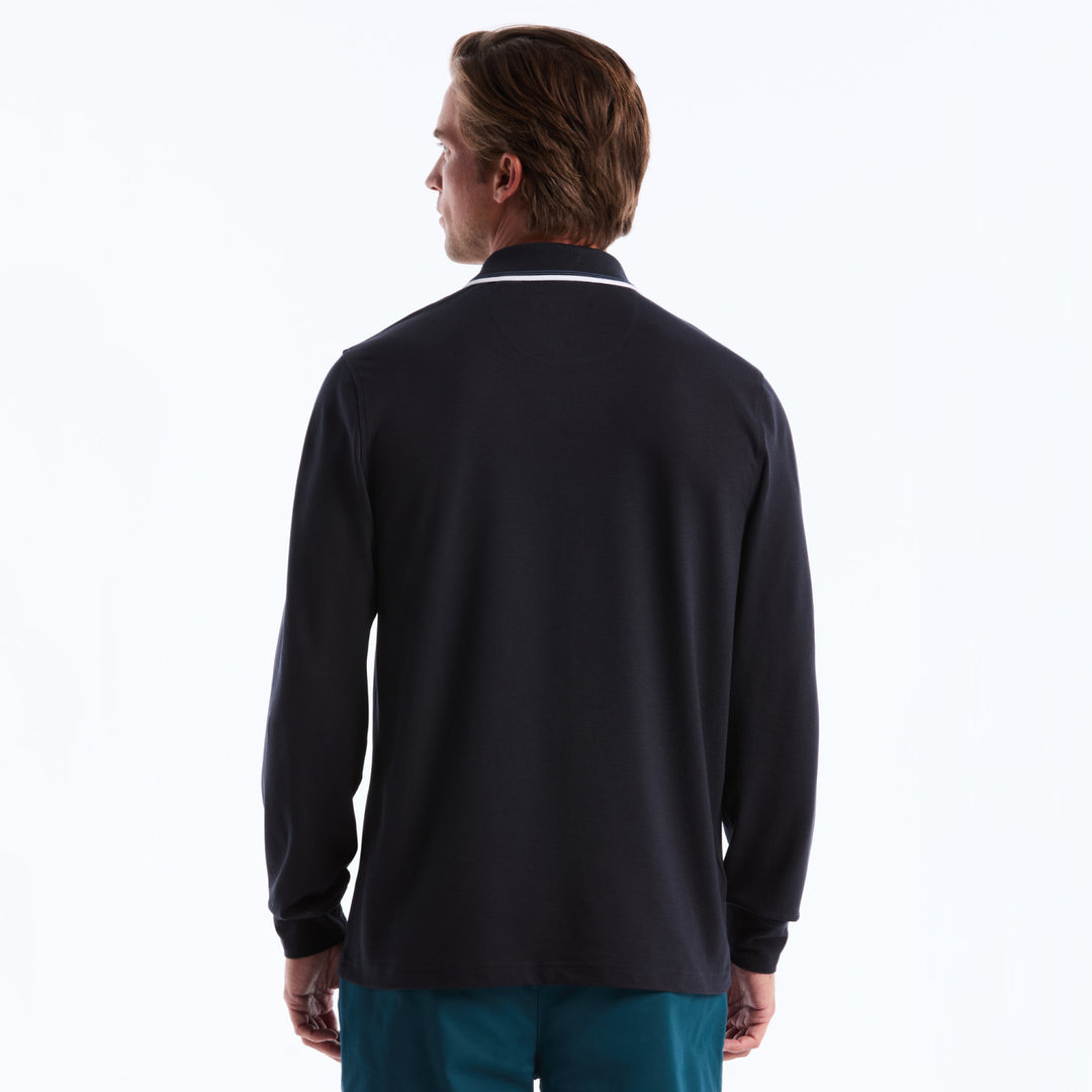 Polo De Manga Larga Tencel Pique