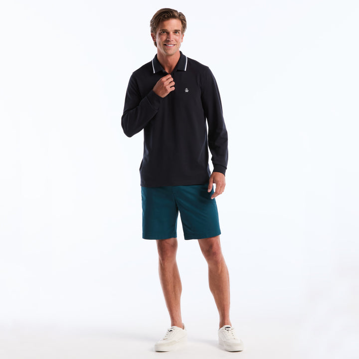 Polo De Manga Larga Tencel Pique