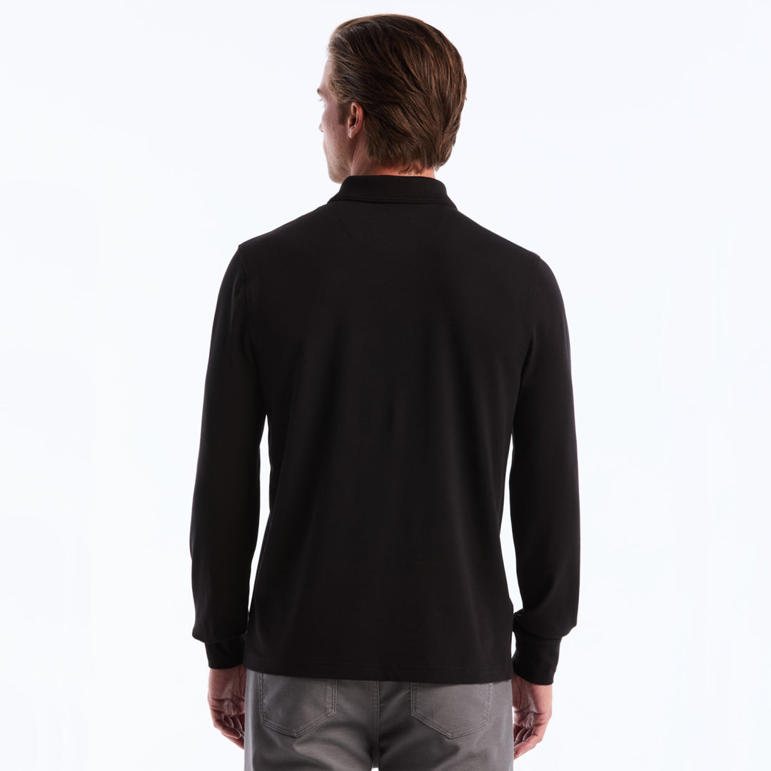 Polo De Manga Larga De Algodón Tencel