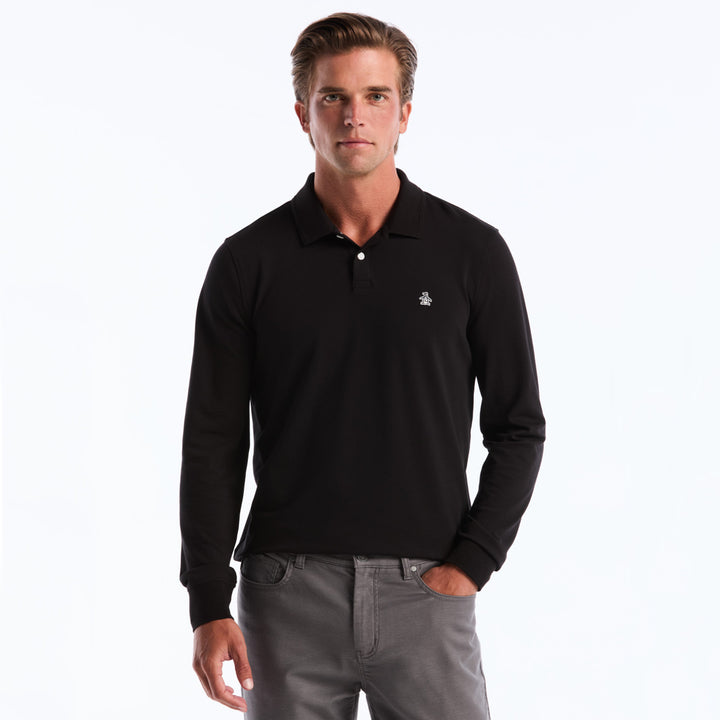 Polo De Manga Larga De Algodón Tencel