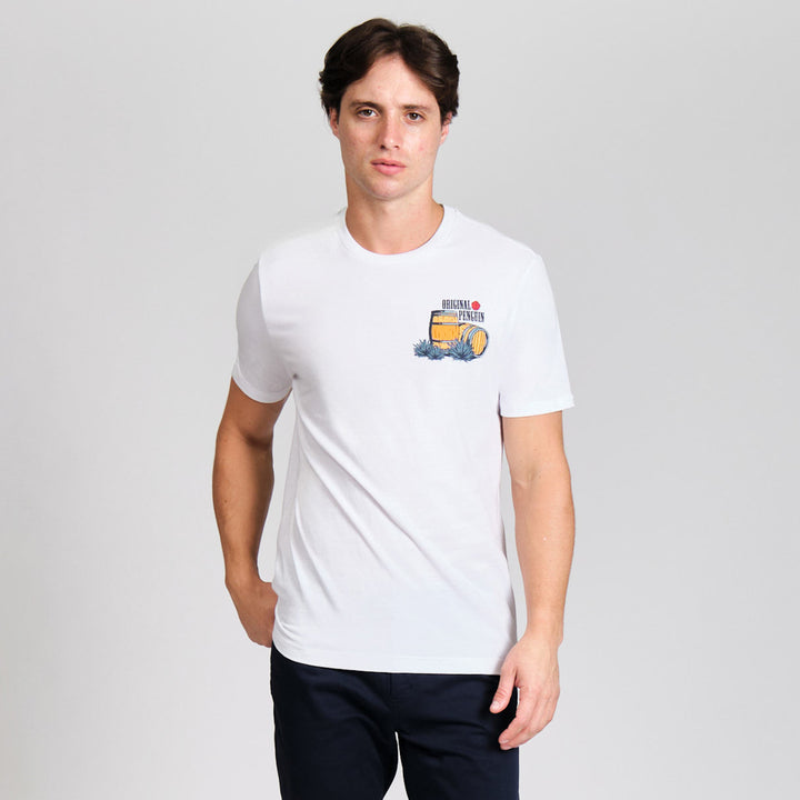 Playera Con Pequeño Estampado En Pecho