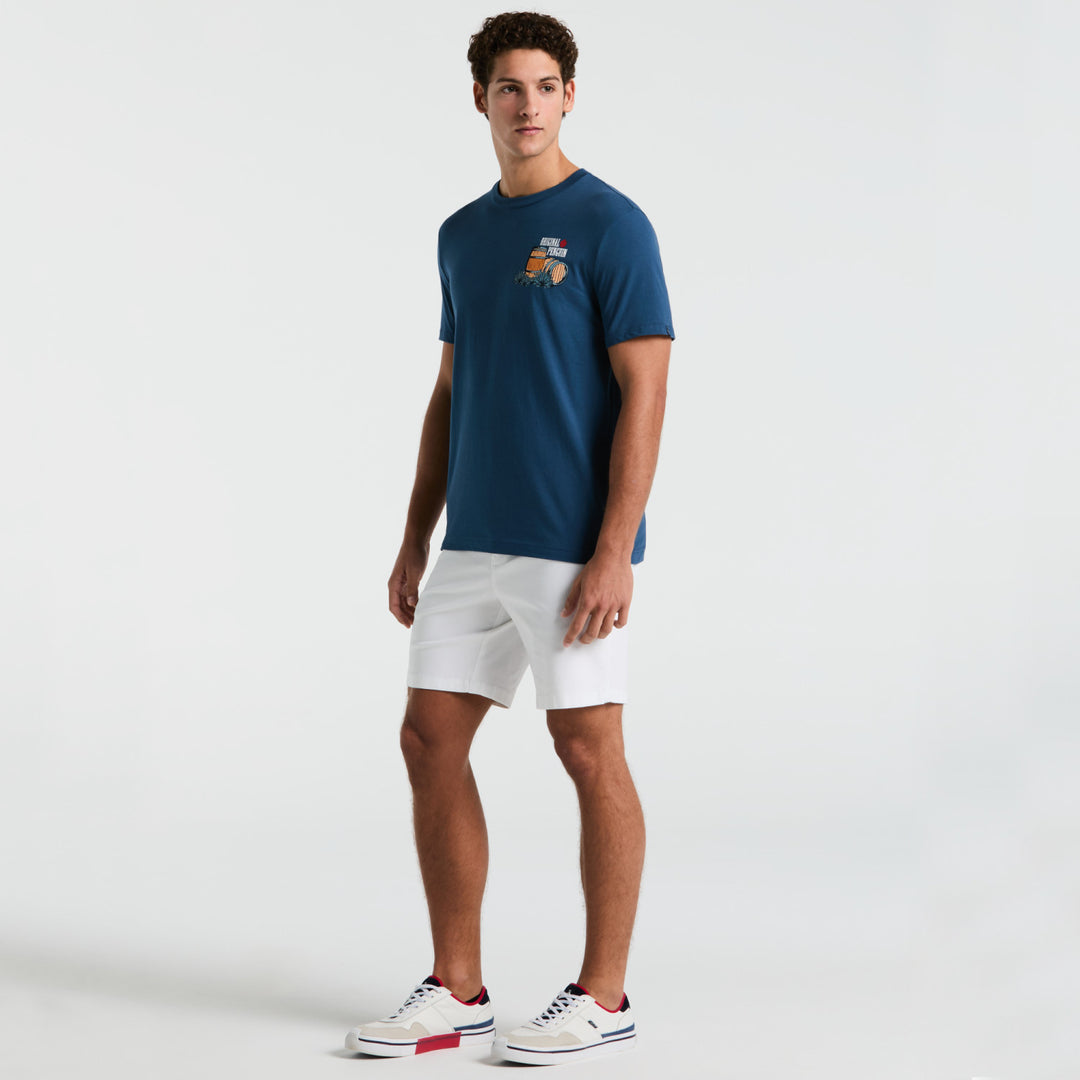 Playera Con Pequeño Estampado En Pecho