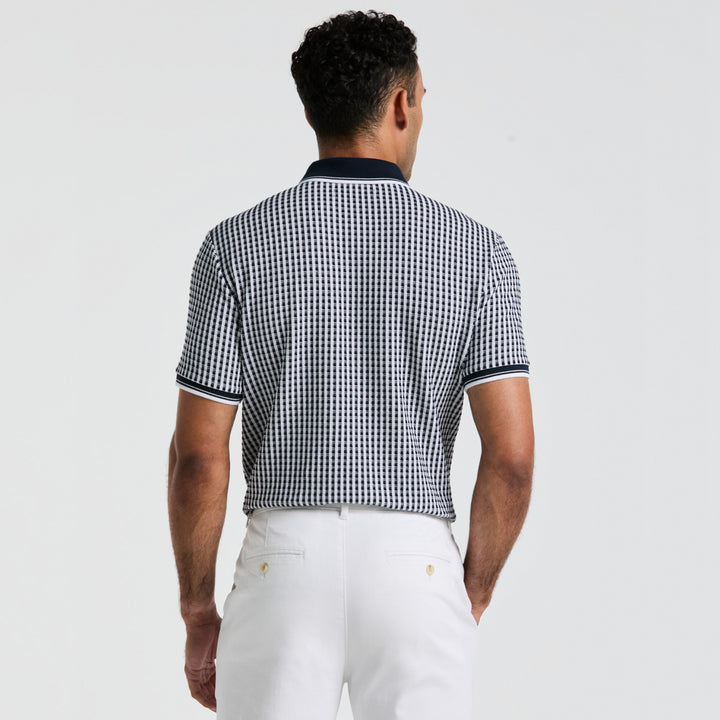 Polo De Algodón Con Jacquard En Contraste