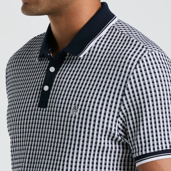 Polo De Algodón Con Jacquard En Contraste