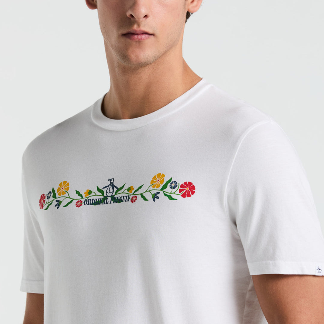 Playera Con Estampado Floral