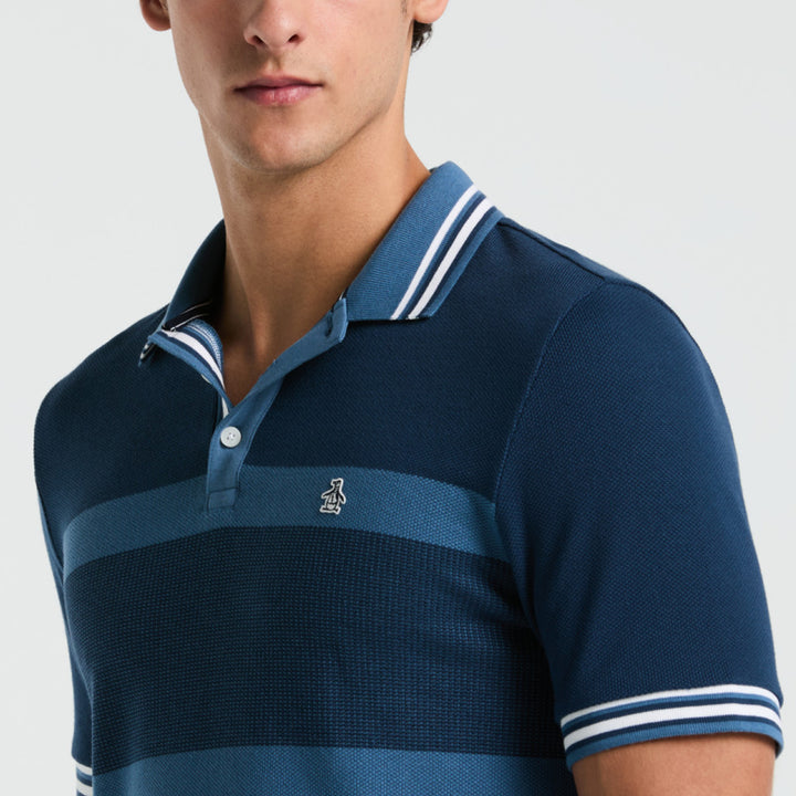 Polo De Algodón Con Bloques Tricolor