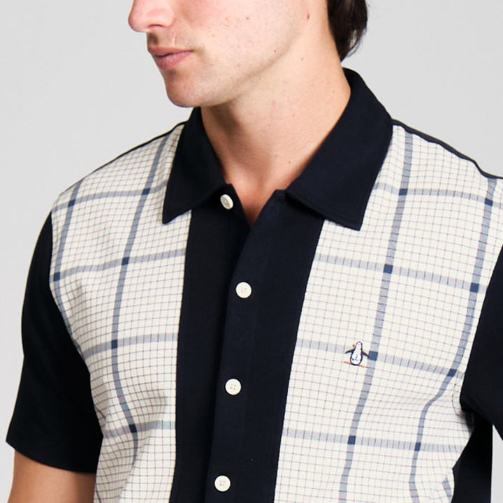 Camisa De Manga Corta Interlock A Cuadros