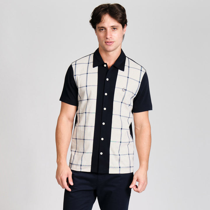 Camisa De Manga Corta Interlock A Cuadros