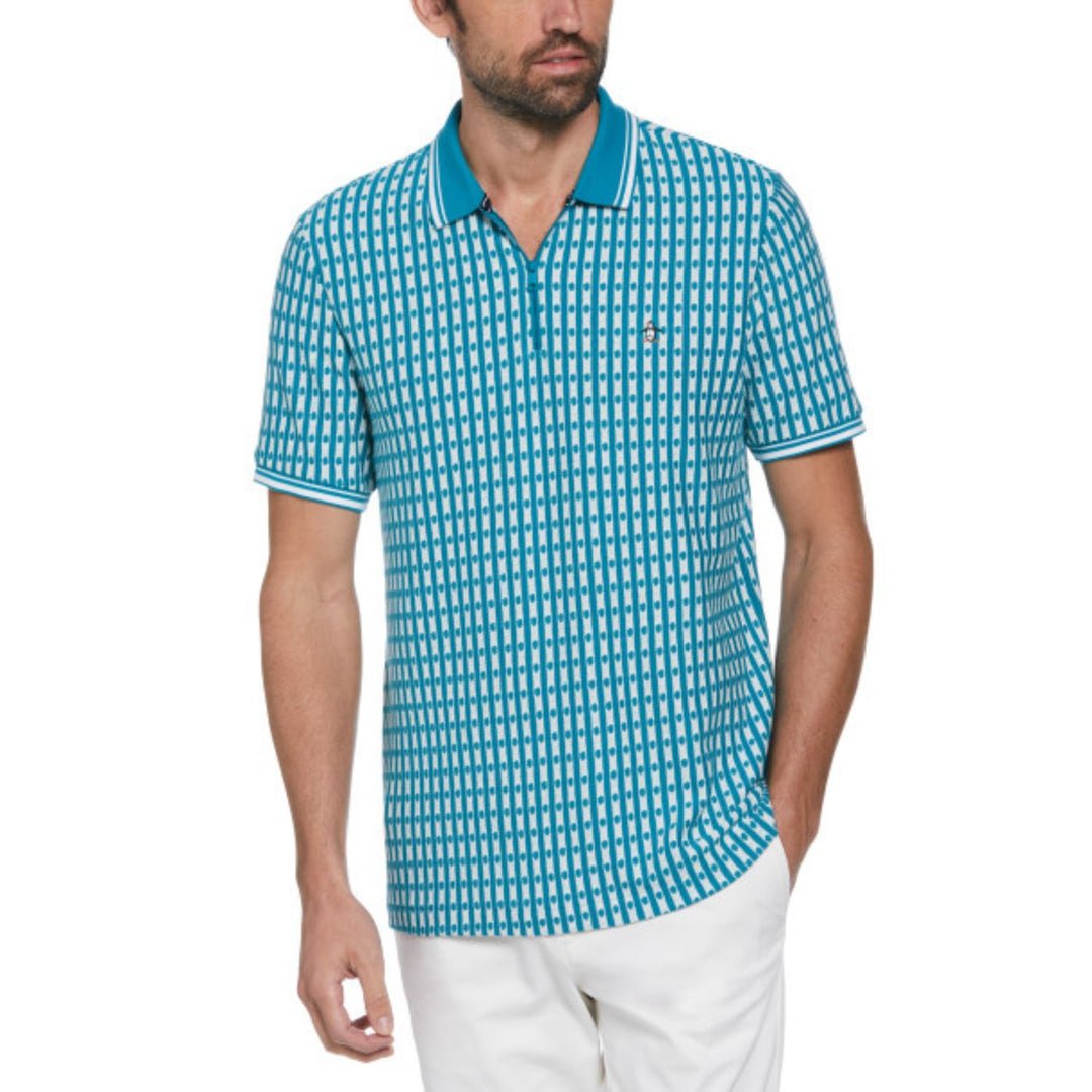 Polo Jacquard Con Cierre 1/4