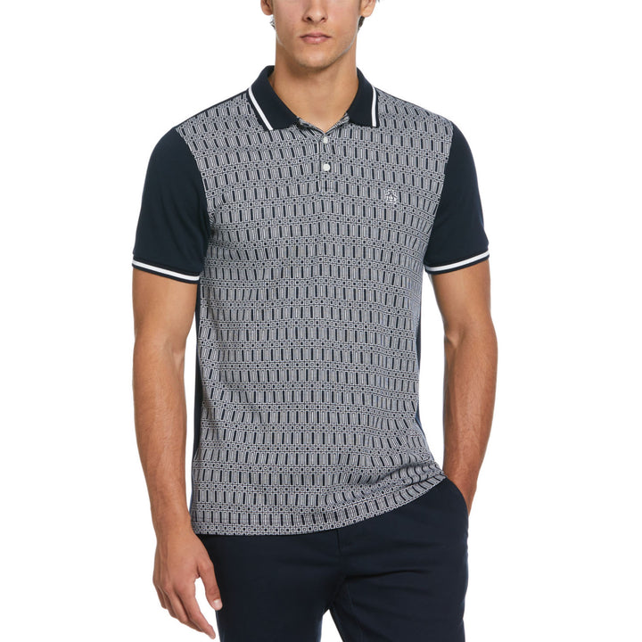 Polo Con Jacquard Frontal Interlock