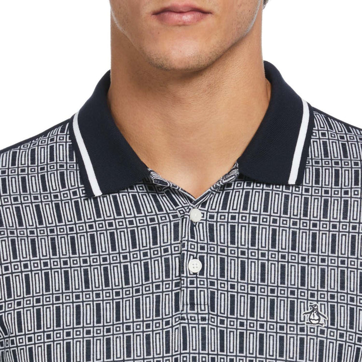 Polo Con Jacquard Frontal Interlock